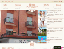 Tablet Screenshot of hotelpiccadilly.com
